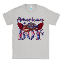 Moon Dust American boy with cowboy Classic Tee - texasbilliewilder