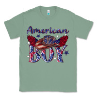 Sage American boy with cowboy Classic Tee - texasbilliewilder
