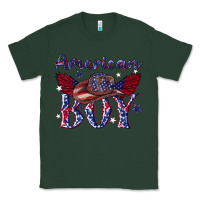 Sports Green American boy with cowboy Classic Tee - texasbilliewilder