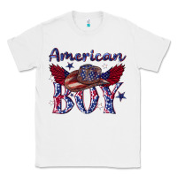 White American boy with cowboy Classic Tee - texasbilliewilder
