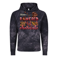 Cloud Black powered by chocolate Vintage Hoodie - AdoDesignShop