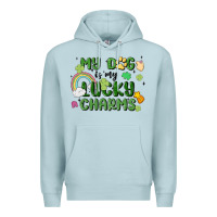 Blue Mist my dog is my lucky charms Premium Hoodie - MaliasSmallBusiness