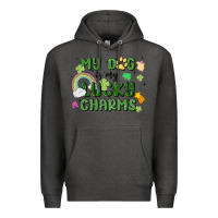 Charcoal Heather my dog is my lucky charms Premium Hoodie - MaliasSmallBusiness
