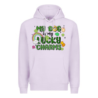 Lilac my dog is my lucky charms Premium Hoodie - MaliasSmallBusiness