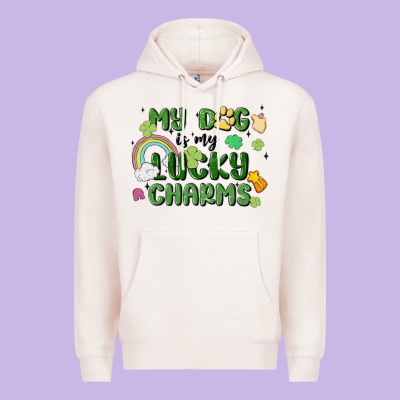 My Dog Is My Lucky Charms Premium Hoodie Designed By Maliassmallbusiness