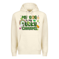 Sandshell my dog is my lucky charms Premium Hoodie - MaliasSmallBusiness