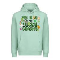 Seafoam my dog is my lucky charms Premium Hoodie - MaliasSmallBusiness