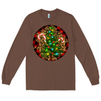 Chestnut Christmas Tree Long Sleeve Tee - RanaPortraitStore