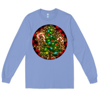 Colony Blue Christmas Tree Long Sleeve Tee - RanaPortraitStore