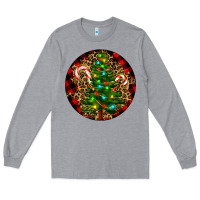 Heather Grey Christmas Tree Long Sleeve Tee - RanaPortraitStore