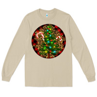 Mushroom Christmas Tree Long Sleeve Tee - RanaPortraitStore