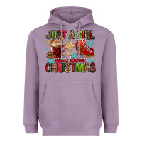 Lavender just a girl who loves christmas Heavyweight Hoodie - FaDigitalArtStudio