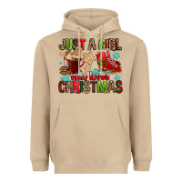 Mushroom just a girl who loves christmas Heavyweight Hoodie - FaDigitalArtStudio
