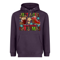 Plum just a girl who loves christmas Heavyweight Hoodie - FaDigitalArtStudio