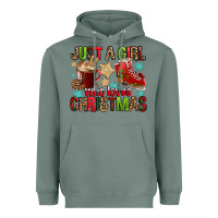 Sage just a girl who loves christmas Heavyweight Hoodie - FaDigitalArtStudio