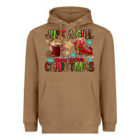Toasted Coconut just a girl who loves christmas Heavyweight Hoodie - FaDigitalArtStudio