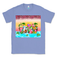 Colony Blue beach summer coffee cups Classic Tee - Zillion Design Studio