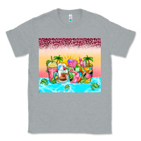 Heather Grey beach summer coffee cups Classic Tee - Zillion Design Studio