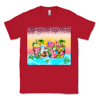 Red beach summer coffee cups Classic Tee - Zillion Design Studio