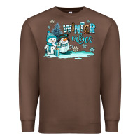 Chestnut winter vibes Premium Sweatshirt - AdoDesignShop