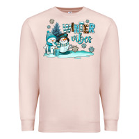 Pale Pink winter vibes Premium Sweatshirt - AdoDesignShop