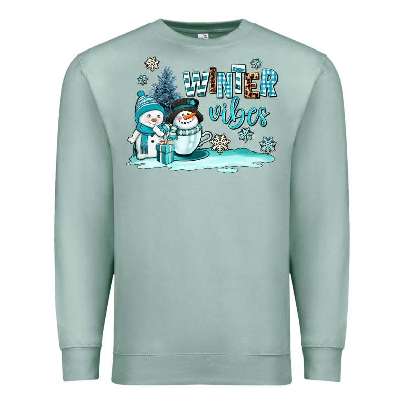 Winter Vibes Premium Sweatshirt by AdoDesignShop | Teevron