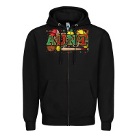 Black aunt softball Zipper Hoodie - Zillion Design Studio
