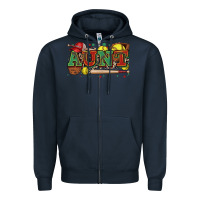 Navy aunt softball Zipper Hoodie - Zillion Design Studio
