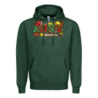 Sports Green aunt softball Zipper Hoodie - Zillion Design Studio