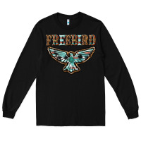 Black thunderbird freebird Long Sleeve Tee - texasbilliewilder