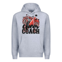 Heather Grey cheer coach Premium Hoodie - MaliasSmallBusiness