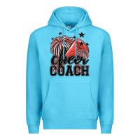 Ocean Blue cheer coach Premium Hoodie - MaliasSmallBusiness