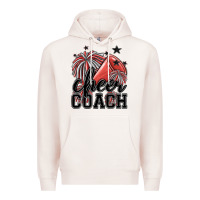 Pale Pink cheer coach Premium Hoodie - MaliasSmallBusiness