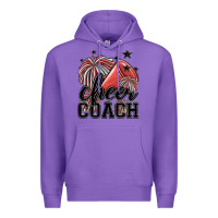 Purple cheer coach Premium Hoodie - MaliasSmallBusiness