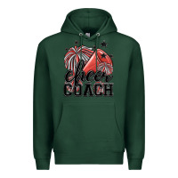 Sports Green cheer coach Premium Hoodie - MaliasSmallBusiness