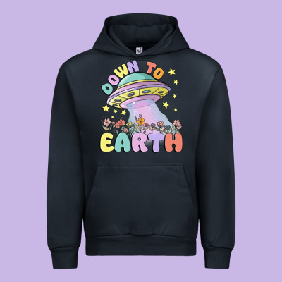 Down To Earth Urban Hoodie Designed By Maliassmallbusiness