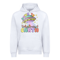 White down to earth Urban Hoodie - MaliasSmallBusiness