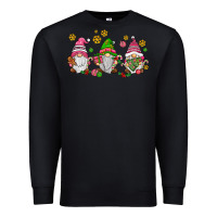 Black pink christmas gnomies Premium Sweatshirt - AdoDesignShop