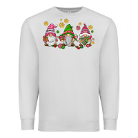 Dove Grey pink christmas gnomies Premium Sweatshirt - AdoDesignShop