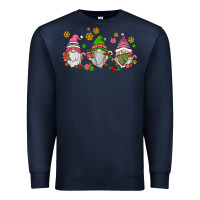 Navy pink christmas gnomies Premium Sweatshirt - AdoDesignShop