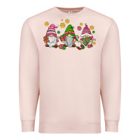 Pale Pink pink christmas gnomies Premium Sweatshirt - AdoDesignShop
