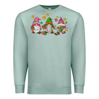 Seafoam pink christmas gnomies Premium Sweatshirt - AdoDesignShop