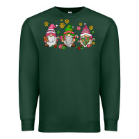 Sports Green pink christmas gnomies Premium Sweatshirt - AdoDesignShop