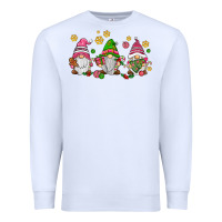 White pink christmas gnomies Premium Sweatshirt - AdoDesignShop