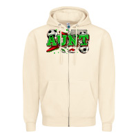 Sandshell aunt soccer Zipper Hoodie - Zillion Design Studio