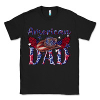 Black American dad with cowboy Classic Tee - texasbilliewilder
