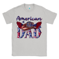 Moon Dust American dad with cowboy Classic Tee - texasbilliewilder