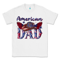 White American dad with cowboy Classic Tee - texasbilliewilder