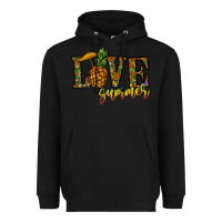 Black love summer pinapple Heavyweight Hoodie - CowhideDigitalArt