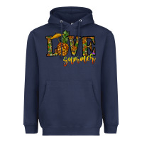 Navy love summer pinapple Heavyweight Hoodie - CowhideDigitalArt